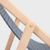 Deck Chair in Wood and Jacquard Textile