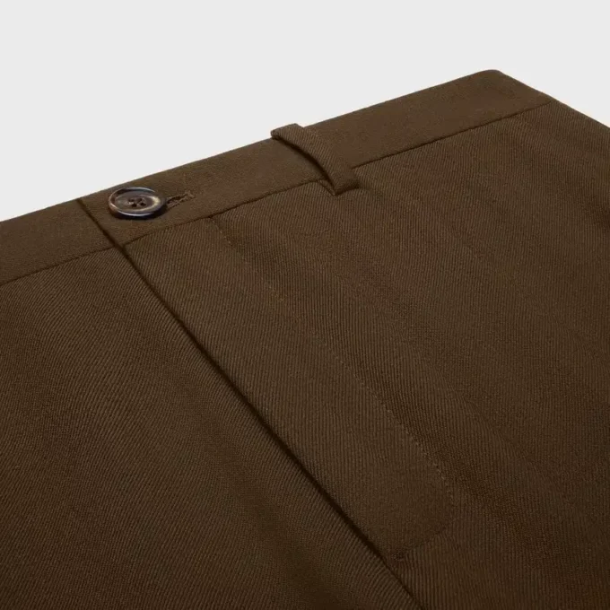 Docks Trousers in Stretch Wool Gabardine