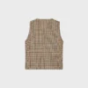 Double-Breasted Vest in Houndstooth Wool Double-Breasted Vest in Houndstooth Wool