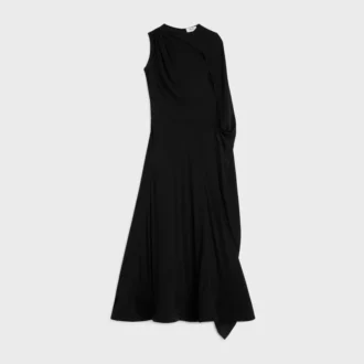 Dress in Acetate Silk Crepe