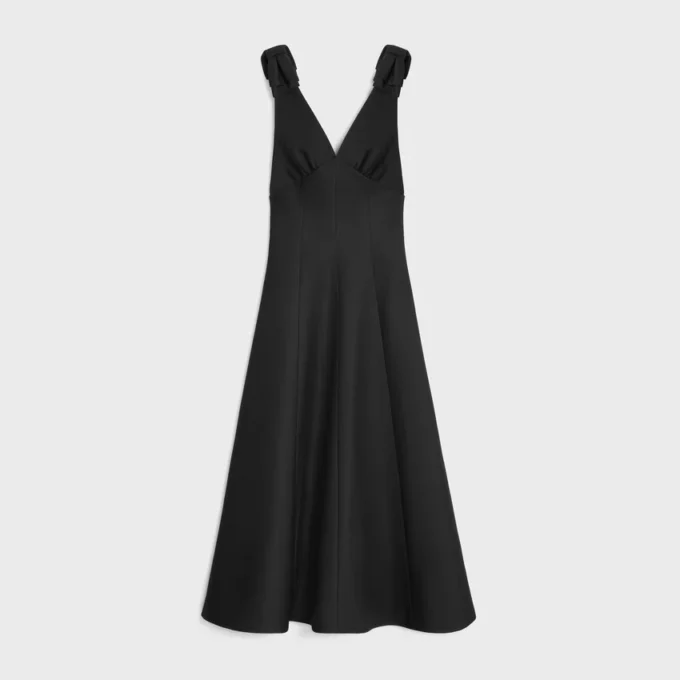 Dress in Wool and Silk Cady Dress in Wool and Silk Cady
