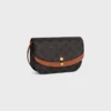 Duo Wallet on Strap in Triomphe Canvas and Calfskin Duo Wallet on Strap in Triomphe Canvas and Calfskin