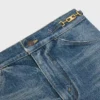 Dylan Flared Jeans with Signature in Cotton Denim Dylan Flared Jeans with Signature in Cotton Denim