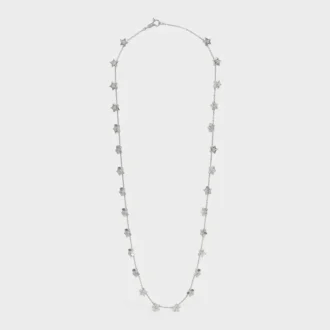 Etoile Celine Multi Stars Necklace in White Gold and Diamonds