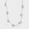 Etoile Celine Multi Stars Necklace in White Gold and Diamonds