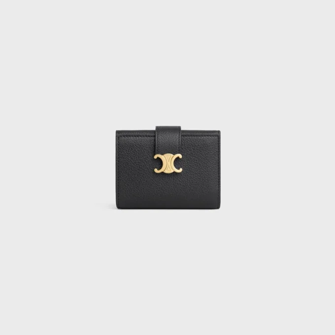 Fine Strap Wallet Nino in Supple Grained Calfskin Fine Strap Wallet Nino in Supple Grained Calfskin