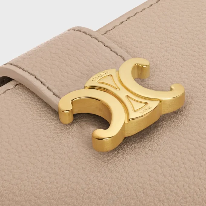 Fine Strap Wallet Nino in Supple Grained Calfskin
