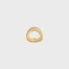 Formes Abstraites Set of Rings in Strass and Brass with Gold and Rhodium Finish