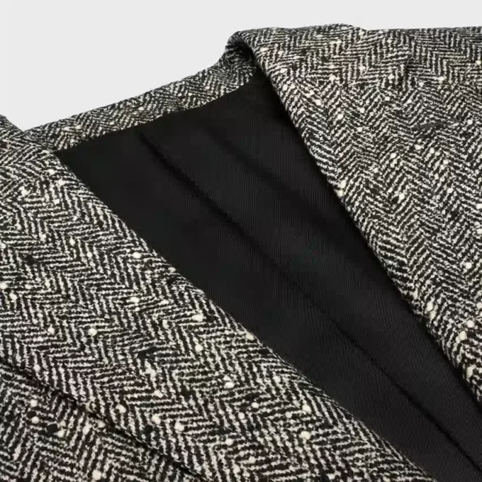 Garcon Jacket in Herringbone Wool Natta