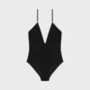 Gathered Swimsuit in Matte Jersey