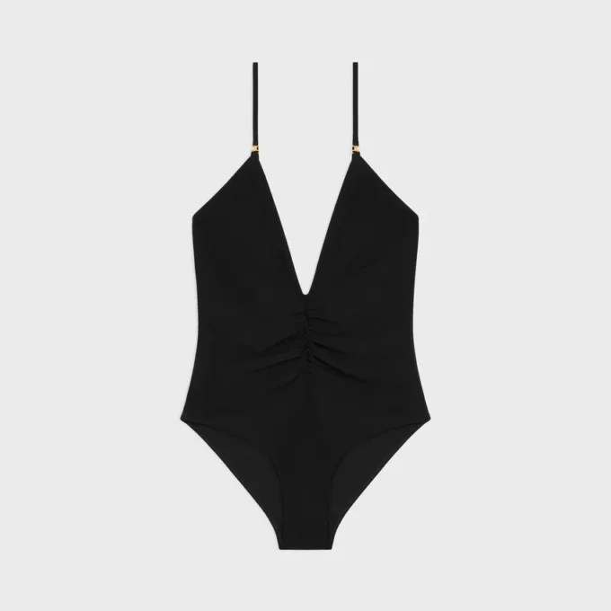 Gathered Swimsuit in Matte Jersey