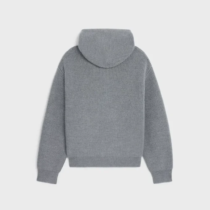 Hooded Cardigan in Wool