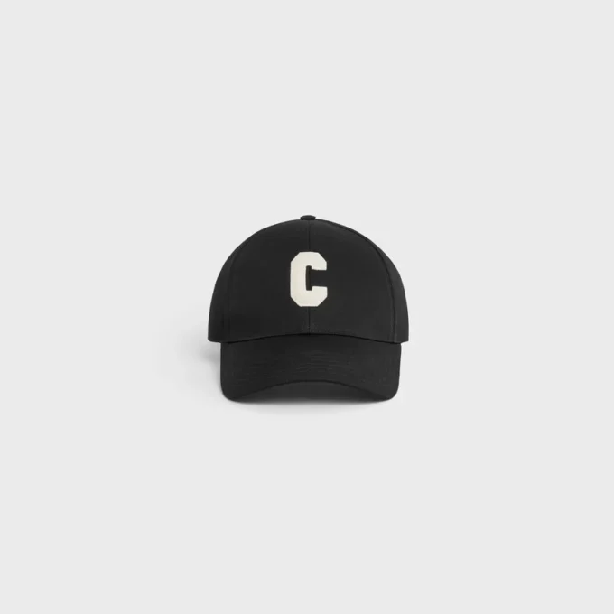 Initial Baseball Cap in Cotton Initial Baseball Cap in Cotton