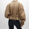 Jacket in Cotton and Wool Gabardine