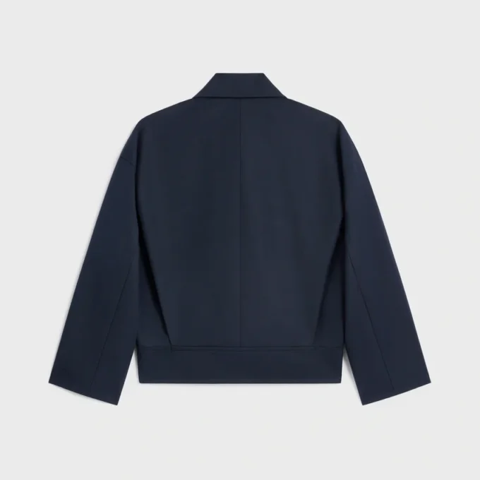 Jacket in Cotton Wool Gabardine
