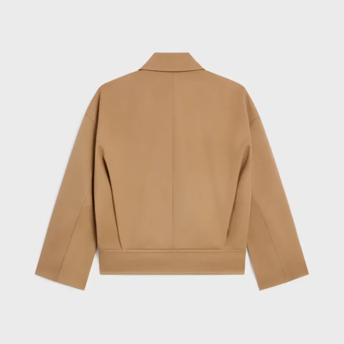 Jacket in Cotton Wool Gabardine