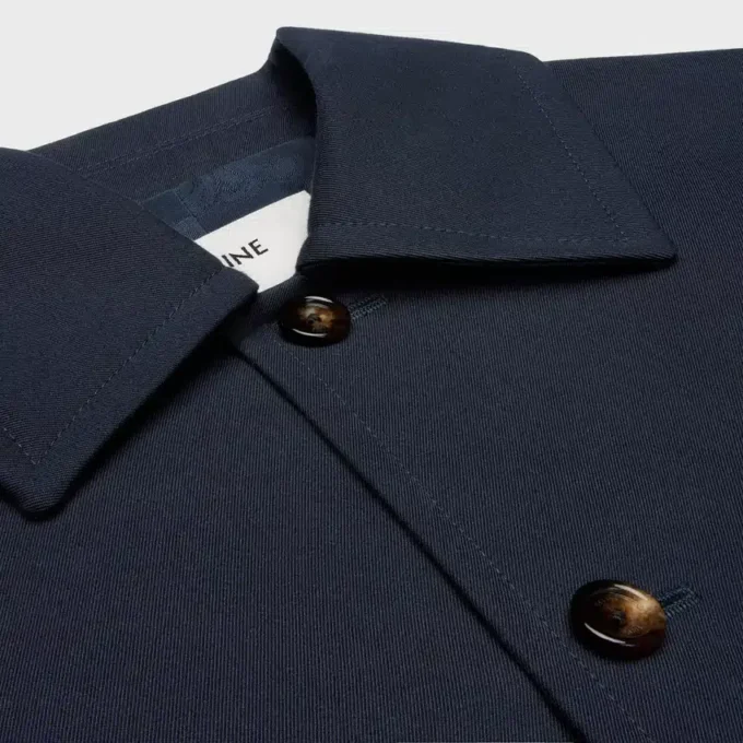 Jacket in Cotton Wool Gabardine