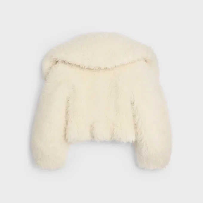 Jacket in Fluffy Wool