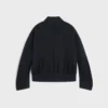 Jacket in Wool and Cotton Gabardine