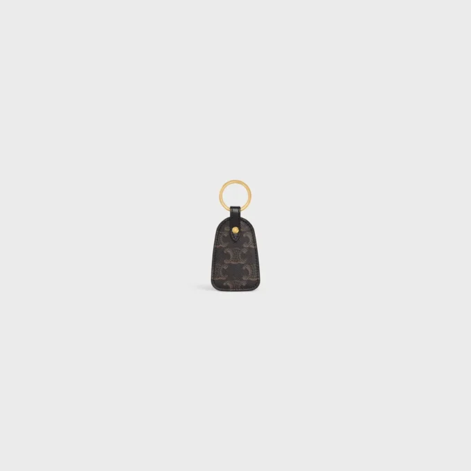 Key Holder in Triomphe Canvas and Calfskin Key Holder in Triomphe Canvas and Calfskin