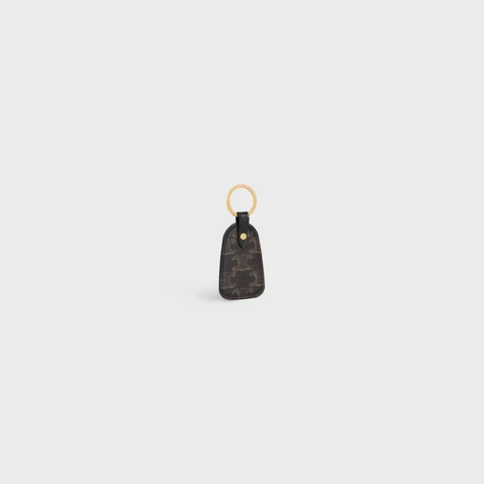 Key Holder in Triomphe Canvas and Calfskin Key Holder in Triomphe Canvas and Calfskin
