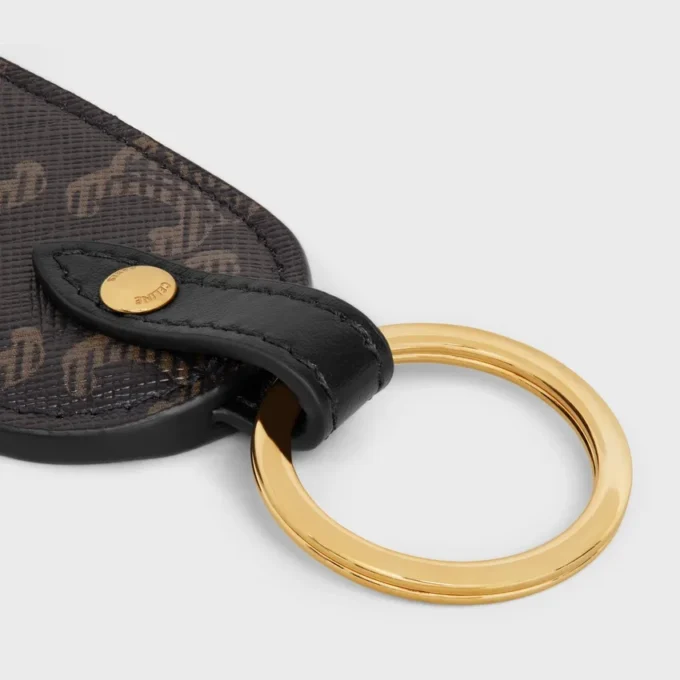 Key Holder in Triomphe Canvas and Calfskin Key Holder in Triomphe Canvas and Calfskin