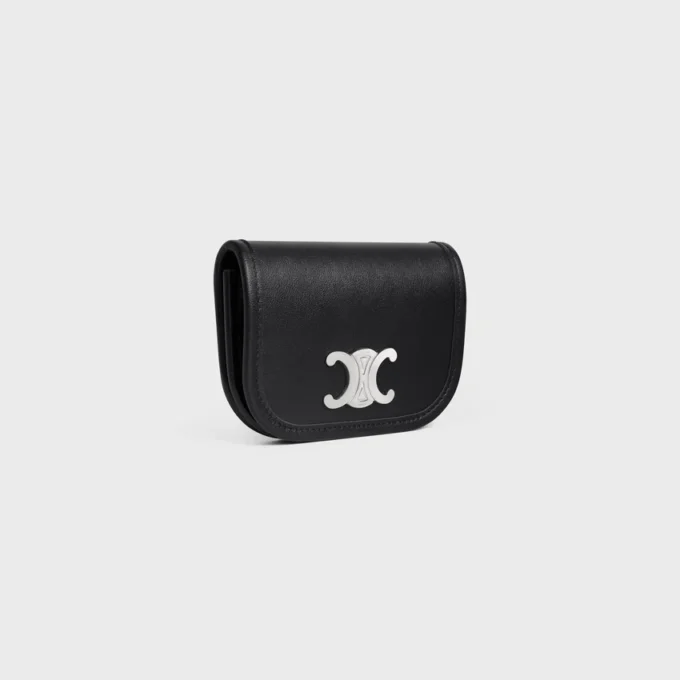 Keyring Nano Besace Triomphe in Smooth Calfskin