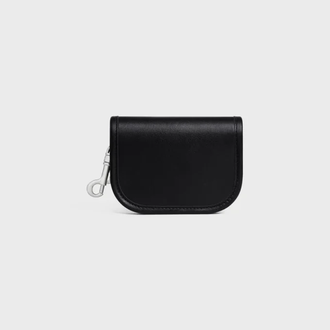 Keyring Nano Besace Triomphe in Smooth Calfskin