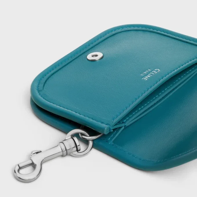 Keyring Nano Besace Triomphe in Smooth Calfskin
