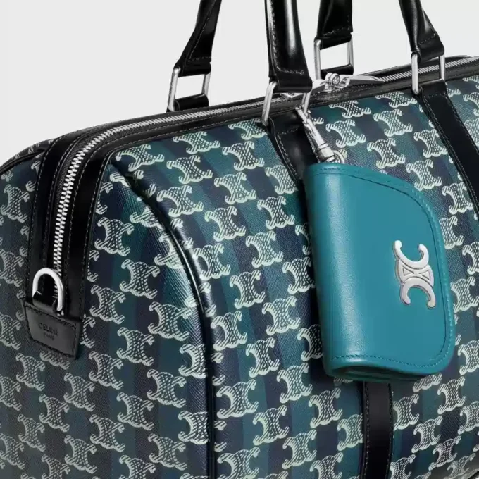 Keyring Nano Besace Triomphe in Smooth Calfskin