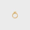 Knot Double Ring in Brass with Gold Finish