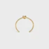 Knot Extra-Thin Bracelet in Brass with Gold Finish