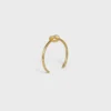 Knot Extra-Thin Bracelet in Brass with Gold Finish