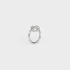 Knot Ring in Brass with Rhodium Finish