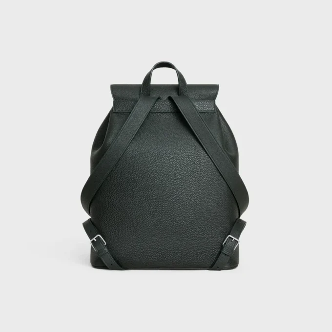 Large Backpack Folco in Grained Calfskin