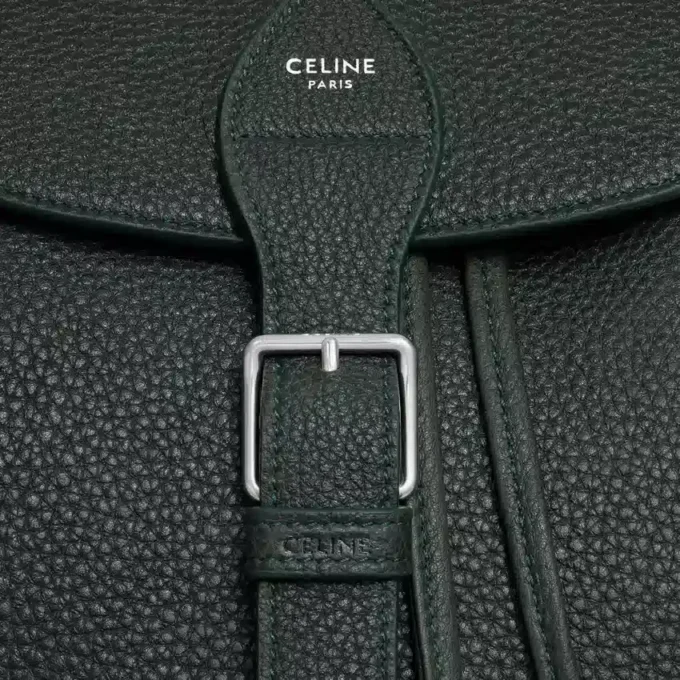Large Backpack Folco in Grained Calfskin