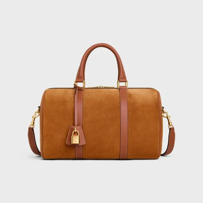 Large Boston in Suede Calfskin