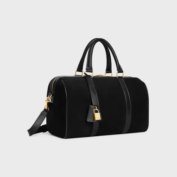 Large Boston in Suede Calfskin