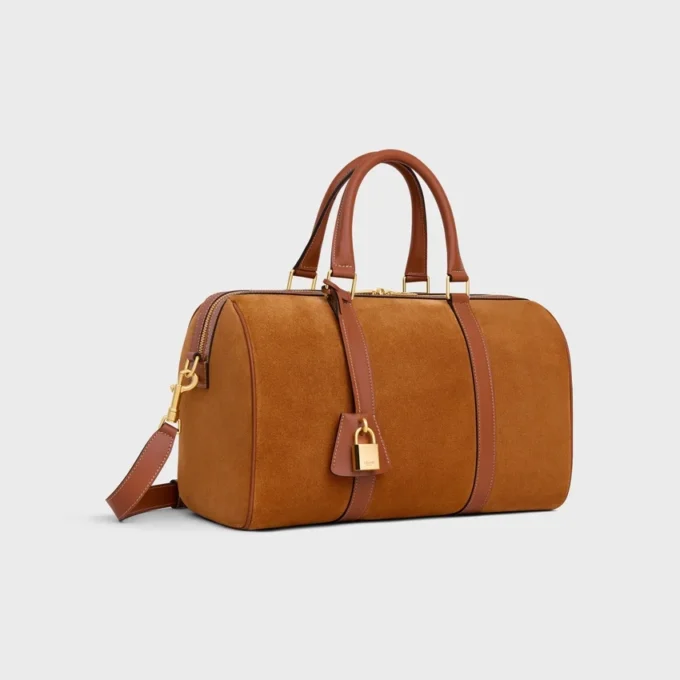 Large Boston in Suede Calfskin