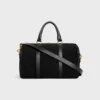Large Boston in Suede Calfskin