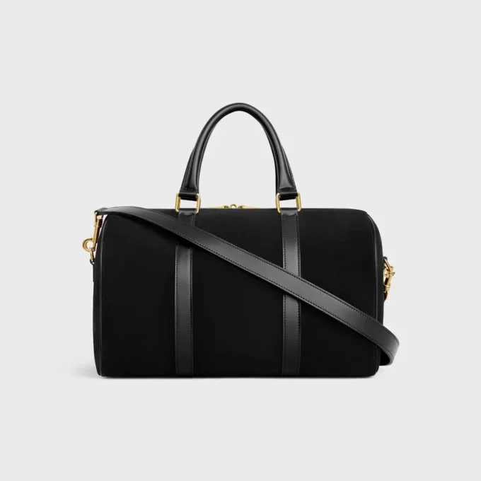 Large Boston in Suede Calfskin