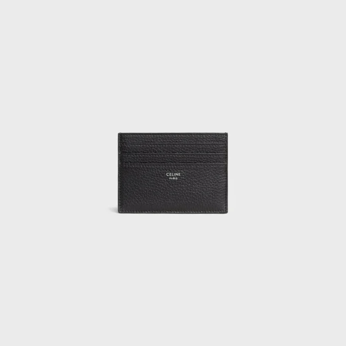 Large Card Holder in Grained Calfskin