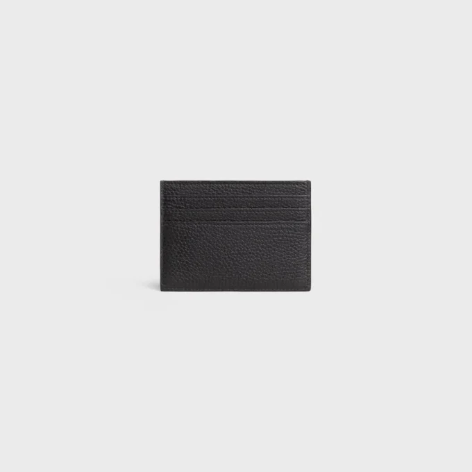 Large Card Holder in Grained Calfskin