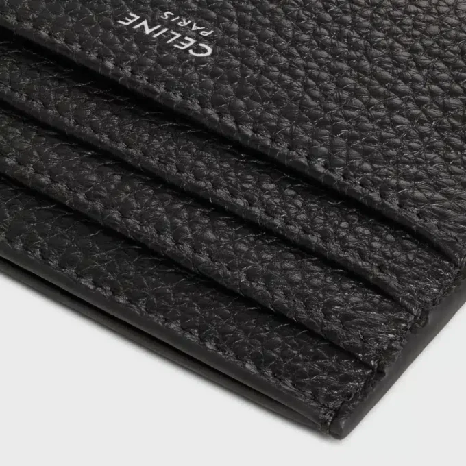 Large Card Holder in Grained Calfskin