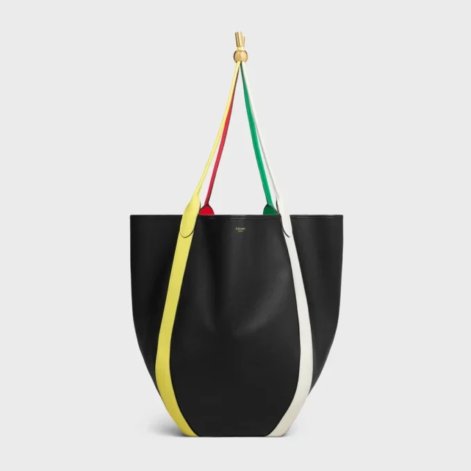 Large Drop Bucket Bag in Smooth Calfskin
