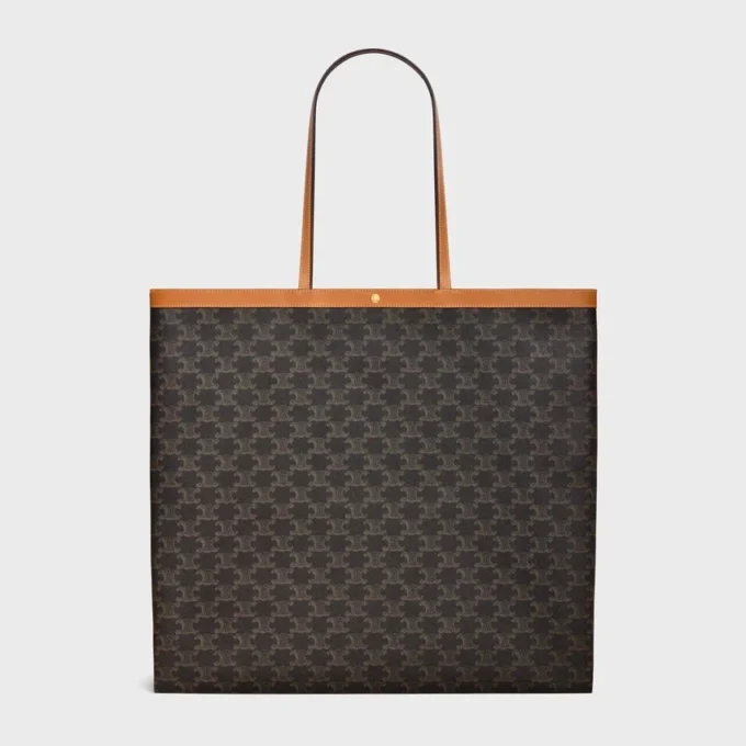 Large Flat Shopper in Triomphe Canvas Large Flat Shopper in Triomphe Canvas