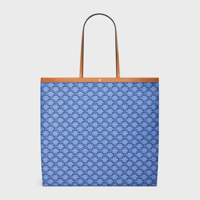 Large Flat Shopper in Triomphe Canvas Large Flat Shopper in Triomphe Canvas