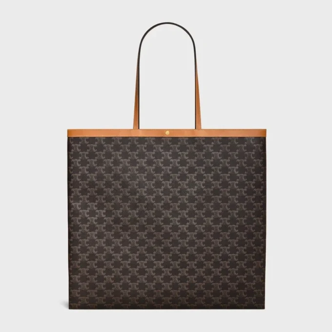 Large Flat Shopper in Triomphe Canvas Large Flat Shopper in Triomphe Canvas