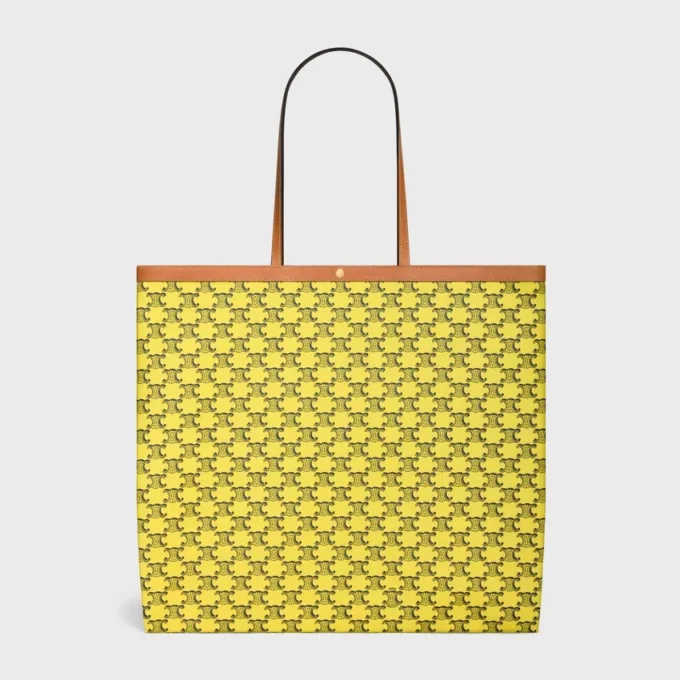 Large Flat Shopper in Triomphe Canvas Large Flat Shopper in Triomphe Canvas