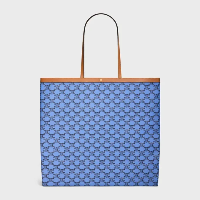 Large Flat Shopper in Triomphe Canvas Large Flat Shopper in Triomphe Canvas